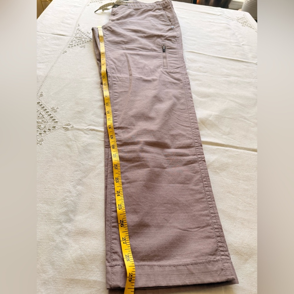 Vuori Women's hiking drawstring pull on organic cotton Pants - Mauve size‎ large - Picture 14 of 15